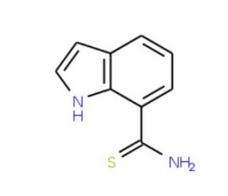 1H-Indole-7-carbothioic acid amide (CAS 885272-34-4) - chemical structure image