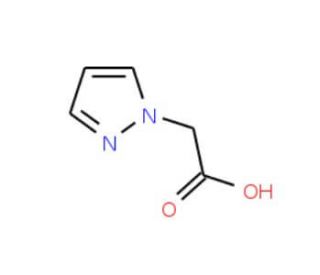 1H-pyrazol-1-ylacetic acid (CAS 16034-48-3) - chemical structure image