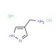 1H-pyrazol-4-ylmethylamine dihydrochloride - chemical structure image