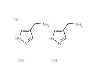 1H-pyrazol-4-ylmethylamine hydrochloride(2 :3) - chemical structure image