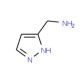 1H-pyrazol-5-ylmethylamine (CAS 37599-58-9) - chemical structure image