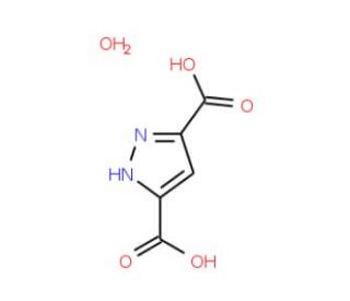 1H-Pyrazole-3,5-dicarboxylic acid monohydrate (CAS 303180-11-2) - chemical structure image