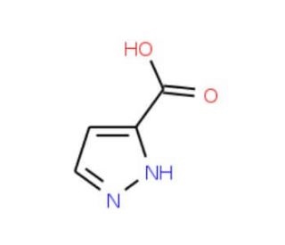 1H-Pyrazole-3-carboxylic acid (CAS 1621-91-6) - chemical structure image