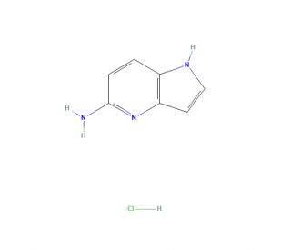 1H-Pyrrolo[3,2-b]pyridin-5-amine hydrochloride (CAS 1260771-53-6) - chemical structure image