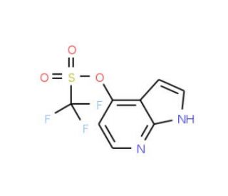 1H-Pyrrolo[2,3-b]pyridin-4-yltrifluoromethanesulfonate (CAS 479552-94-8) - chemical structure image