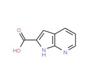 1H-Pyrrolo[2,3-b]pyridine-2-carboxylic acid (CAS 136818-50-3) - chemical structure image