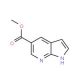 1H-Pyrrolo[2,3-b]pyridine-5-carboxylic acidmethyl ester (CAS 849067-96-5) - chemical structure image