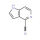 1H-Pyrrolo[3,2-c]pyridine-4-carbonitrile (CAS 1040682-68-5) - chemical structure image