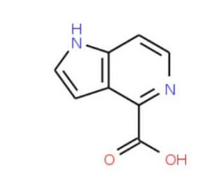 1H-Pyrrolo[3,2-c]pyridine-4-carboxylic acid (CAS 1040682-84-5) - chemical structure image