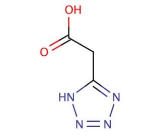 1H-Tetrazole-5-acetic acid (CAS 21743-75-9) - chemical structure image