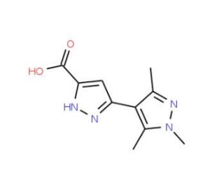 1&prime;,3&prime;,5&prime;-Trimethyl-1H,1&prime;H-[3,4&prime;]bipyrazolyl-5-carboxylic acid - chemical structure image