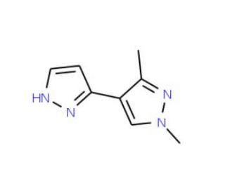 1&prime;,3&prime;-Dimethyl-1H,1&prime;H-[3,4&prime;]bipyrazolyl - chemical structure image