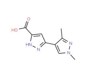 1&prime;,3&prime;-Dimethyl-2H,1&prime;H-[3,4&prime;]bipyrazolyl-5-carboxylic acid - chemical structure image