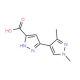 1′,3′-Dimethyl-2H,1′H-[3,4′]bipyrazolyl-5-carboxylic acid - chemical structure image