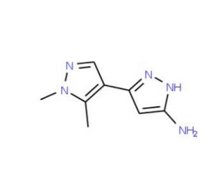 1&prime;,5&prime;-dimethyl-1H,1&prime;H-3,4&prime;-bipyrazol-5-amine - chemical structure image