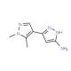 1′,5′-dimethyl-1H,1′H-3,4′-bipyrazol-5-amine - chemical structure image