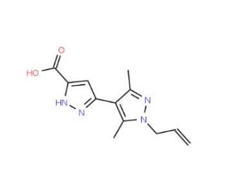 1&prime;-Allyl-3&prime;,5&prime;-dimethyl-1H,1&prime;H-[3,4&prime;]bipyrazolyl-5-carboxylic acid - chemical structure image