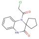 1′-(chloroacetyl)-1′,4′-dihydro-3′H-spiro[cyclopentane-1,2′-quinoxalin]-3′-one - chemical structure image