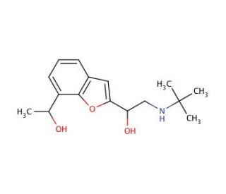 1&prime;-Hydroxy Bufuralol (Mixture of Diastereomers) (CAS 57704-16-2) - chemical structure image