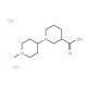 1′-Methyl-1,4′-bipiperidine-3-carboxylic aciddihydrochloride - chemical structure image
