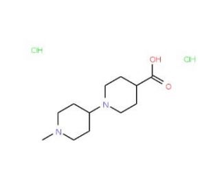 1&prime;-Methyl-1,4&prime;-bipiperidine-4-carboxylic aciddihydrochloride - chemical structure image