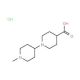 1′-Methyl-[1,4′]bipiperidinyl-4-carboxylic acid hydrochloride - chemical structure image
