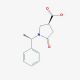 (1′S,3S)-(−)-1-(1′-Phenylethyl)-5-oxopyrrolidine-3-carboxylic acid (CAS 173340-19-7) - chemical structure image