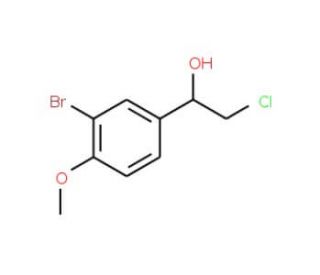 (1R)-1-(3-bromo-4-methoxyphenyl)-2-chloroethanol - chemical structure image
