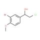 (1R)-1-(3-bromo-4-methoxyphenyl)-2-chloroethanol - chemical structure image