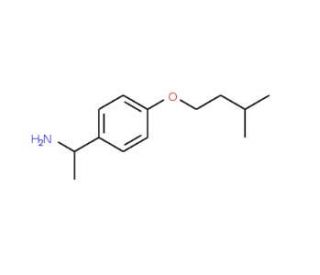 (1R)-1-[4-(3-methylbutoxy)phenyl]ethanamine - chemical structure image