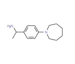(1R)-1-(4-azepan-1-ylphenyl)ethanamine - chemical structure image