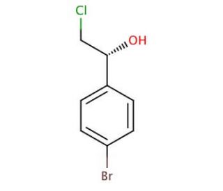 (1R)-1-(4-bromophenyl)-2-chloroethanol - chemical structure image