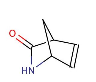 (1R)-(&minus;)-2-Azabicyclo[2.2.1]hept-5-en-3-one (CAS 79200-56-9) - chemical structure image