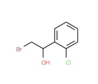 (1R)-2-bromo-1-(2-chlorophenyl)ethanol (CAS 1212393-40-2<br/><br/>) - chemical structure image