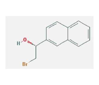 (1R)-2-bromo-1-(2-naphthyl)ethanol - chemical structure image