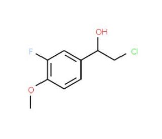 (1R)-2-chloro-1-(3-fluoro-4-methoxyphenyl)ethanol - chemical structure image