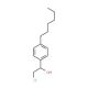 (1R)-2-chloro-1-(4-hexylphenyl)ethanol - chemical structure image