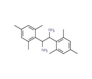 (1R,2R)-1,2-Bis(2,4,6-trimethylphenyl)ethylenediamine (CAS 425615-42-5) - chemical structure image
