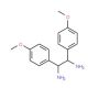 (1R,2R)-1,2-Bis(4-methoxyphenyl)ethylenediamine (CAS 58520-03-9) - chemical structure image