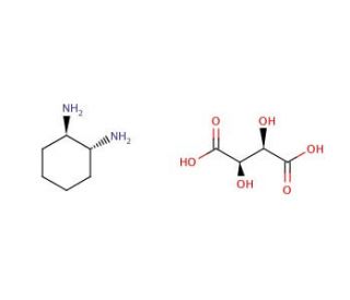 (1R,2R)-(&plus;)-1,2-Diaminocyclohexane L-tartrate (CAS 39961-95-0) - chemical structure image