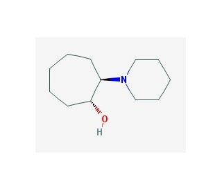 (1R,2R)-2-piperidin-1-ylcycloheptanol - chemical structure image