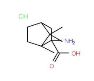 (1R,2R,4R)-2-amino-1,7,7-trimethylbicyclo[2.2.1]heptane-2-carboxylic acid hydrochloride - chemical structure image