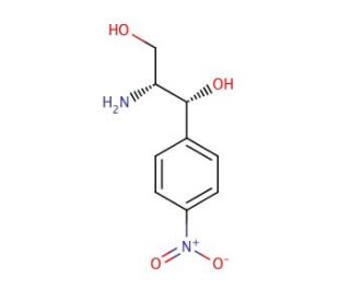(1R,2R)-(&minus;)-2-Amino-1-(4-nitrophenyl)-1,3-propanediol (CAS 716-61-0) - chemical structure image
