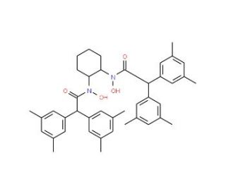 (1R,2R)-N,N&prime;-Dihydroxy-N,N&prime;-bis(bis(3,5-dimethylphenyl)acetyl)-1,2-cyclohexanediamine (CAS 860036-27-7) - chemical structure