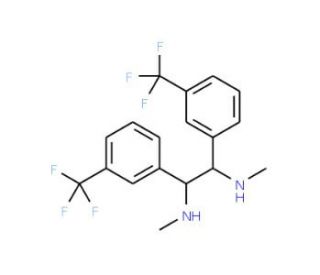 (1R,2R)-(&plus;)-N,N&prime;-Dimethyl-1,2-bis[3-(trifluoromethyl)phenyl]ethylenediamine (CAS 137944-39-9) - chemical structure image