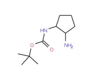 (1R,2R)-trans-N-Boc-1,2-cyclopentanediamine (CAS 1016971-66-6) - chemical structure image