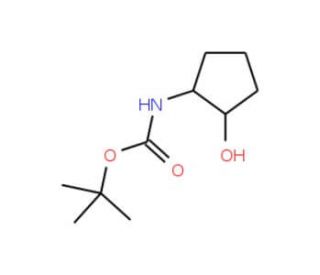(1R,2R)-trans-N-Boc-2-aminocyclopentanol (CAS 454170-16-2) - chemical structure image