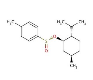 (1R,2S,5R)-(&minus;)-Menthyl (S)-p-toluenesulfinate (CAS 1517-82-4) - chemical structure image