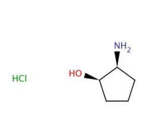 (1R,2S)-cis-2-Aminocyclopentanol hydrochloride (CAS 137254-03-6) - chemical structure image