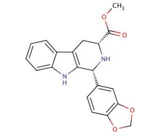 (1R,3S)-1-(1,3-Benzodioxol-5-yl)-2,3,4,9-tetrahydro-1H-pyrido[3,4-b]indole-3-carboxylic Acid Methyl Ester - chemical structur
